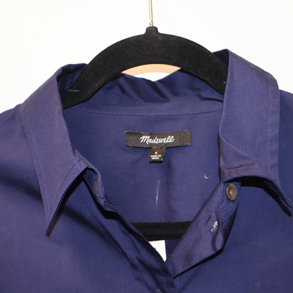 Women's Madewell Button-Up Shirt Size S Blue - Picture 3 of 16